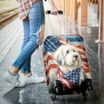 thumbnail image 3 of Patriot Old English Sheepdog We Will Never Forget Patriotic Remembrance Day Travel Luggage Cover Dog Lover Suitcase Dust Protective Decor - 12014, 3 of 5