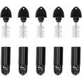 thumbnail image 1 of Faucet Plug Brush, 5Pcs Beer Tap Brush + 5Pcs Draft Beer Faucet Cover Overnight Faucet Cleaning Plug Suitable for Home Bar Use, 1 of 8