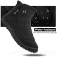 thumbnail image 4 of YAZI Mens Snow Boots Women Winter Anti-Slip Ankle Booties Waterproof Slip On Warm Fur Lined Sneaker, 4 of 12