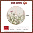 thumbnail image 2 of Sikiie Herbs and Wildflowers Nativity Christmas Tree Skirt, Jesus Christian Winter Holiday Tree Mat Decoration(30-48IN)48", 2 of 6