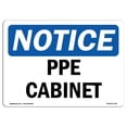 thumbnail image 1 of SignMission OS-NS-D-1014-L-17755 Panneau d'Avis OSHA - Armoire PPE, 1 of 1
