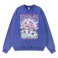 thumbnail image 3 of Sudadera con capucha vintage desgastada con estampado Dreamland Enjoy The Moment para hombre, ropa deportiva de moda de algodón, ropa cálida, sudadera informal holgada, 3 of 5