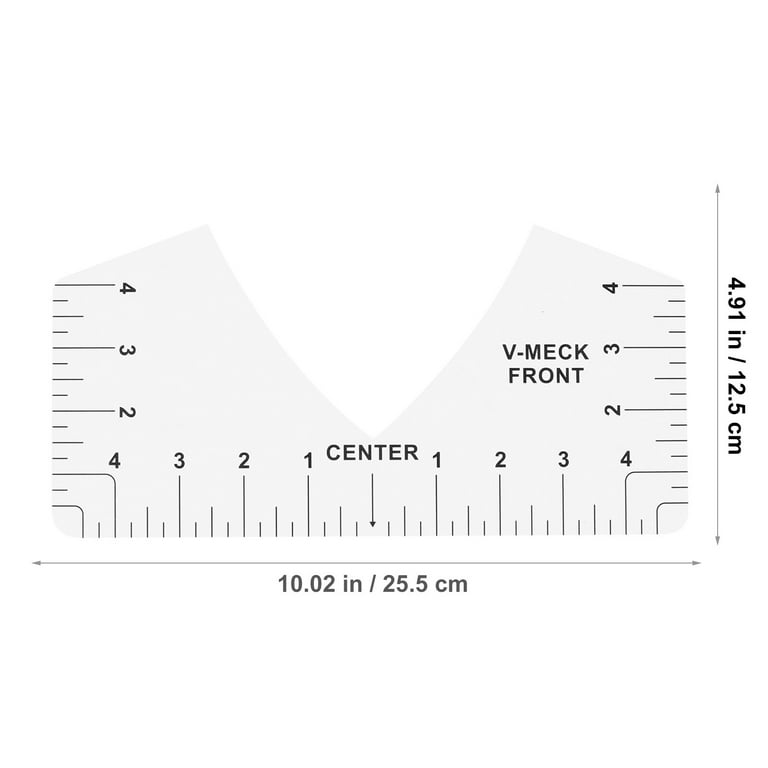 8pcs T-shirt Ruler Guide Size Chart T-shirt Guide T-shirt Measuring Tool