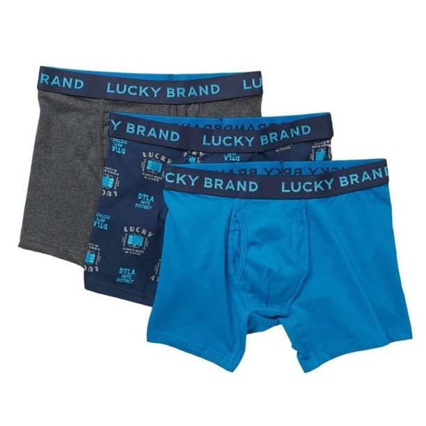 LUCKY BRAND BOXER X3 07 P08 LARGE ART CLOVER MEN BRIEF UNDERWEAR