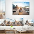 thumbnail image 4 of Designart Cargo Train Platform with Container - Landscape Photography Throw Pillow - 16x16, 4 of 5