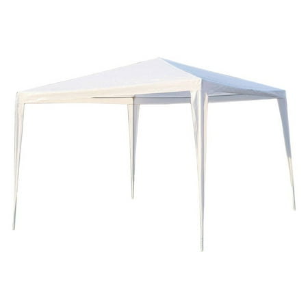 Cristal Para Patio ALEKO GZ10X10WH Waterproof Gazebo Tent Canopy For Outdoor Events Picnic Parties, White Color ()