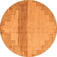 thumbnail image 1 of Ahgly Company Indoor Round Oriental Orange Modern Area Rugs, 3' Round, 1 of 4