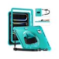 thumbnail image 1 of Case for iPad Pro 11 Inch M4 2024 5th Gen Heavy Duty Rugged Shockproof Cover with 360° Rotating Hand Strap Foldable Stand & Shoulder Strap, Pencil Holder, 1 of 7