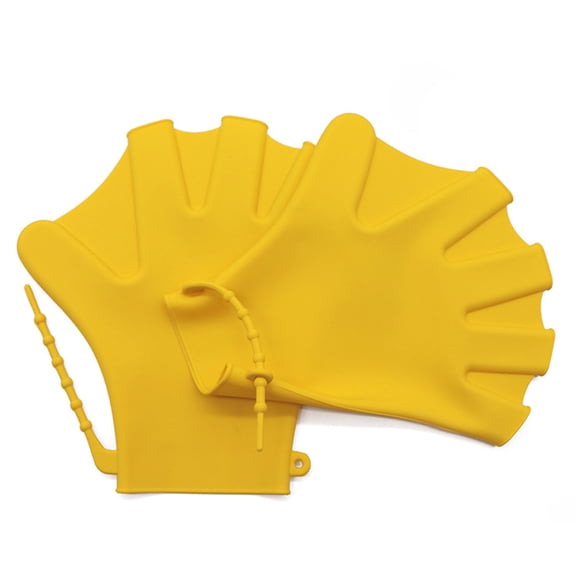 Swimming 1 Pair Swimming Gloves Webbed Fitness Water Resistant Training Gloves Silicon Swimming Diving Glove Swim Training Mittens