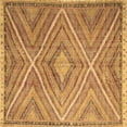 thumbnail image 1 of Ahgly Company Indoor Square Southwestern Brown Country Area Rugs, 3' Square, 1 of 4