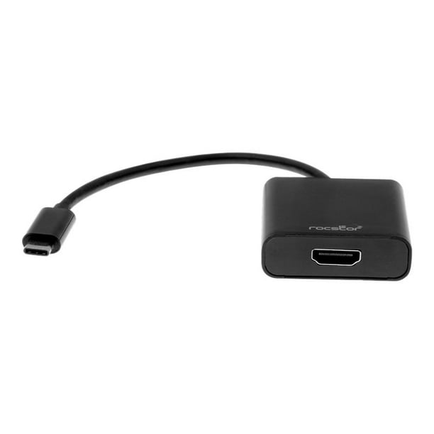 Rocstor Premium - Adaptateur Vidéo Externe - USB-C 3.1 - HDMI - Noir