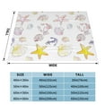 thumbnail image 6 of LNWH Super Soft Flannel Bed Blanket, Cozy Fluffy Warm All Seasons Nautical Doodle Pattern Throw Blankets for Sofa Bedding, 60"x50", 6 of 8