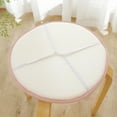 thumbnail image 6 of Btomtd Thickened Round Seat Cushion for Solid Wood Stools Four Seasons Comfort Sponge Chair Cushion for Home and Kitchen Use - 15.74x15.74 inch, Pink, 6 of 6