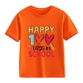 thumbnail image 3 of MZXELPRJD Kids 100 Days of School Shirt Girls Boys 100th Day of School Celebration Tops Kids Short Sleeve Funny Graphic Letters Print T-Shirt, 3 of 8