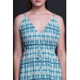 thumbnail image 3 of Bimba Tie-Dye Ladies Printed Resort Maxi DrawstringÂ&nbsp;DressÂ&nbsp;Spaghetti Strap Beach Wear-XX-Large, 3 of 5