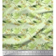 thumbnail image 1 of Soimoi Velvet Fabric Curve Diamond,Berries & Autumn Leaves Print Sewing Fabric Yard 58 Inch Wide, 1 of 3
