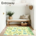 thumbnail image 3 of ODIKA 3x5 Machine Washable Non-Slip Area Rug, Retro Blossom Whimsical Meadow Natural Ultra Soft Rug, None, 539140, 3 of 7