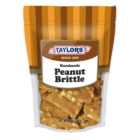 (3 Pack) Taylor's Candy, Handmade Peanut Brittle, 7 (Best Peanuts For Peanut Brittle)