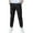 Black, variant on Huanglei Boys Casual Linen Drawstring Jogger Pants For Everyday Wear Comfortable Elastic Waist Loose Fit Spring Summer Outfits