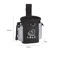thumbnail image 4 of FLhrweasw Pet Training Reward Snack Bag Con Ajustable Dog Treat Bag (negro Gris), 4 of 6