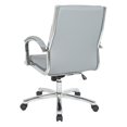 thumbnail image 5 of Mid Back Executive Charcoal Gray Faux Leather Chair, 5 of 5