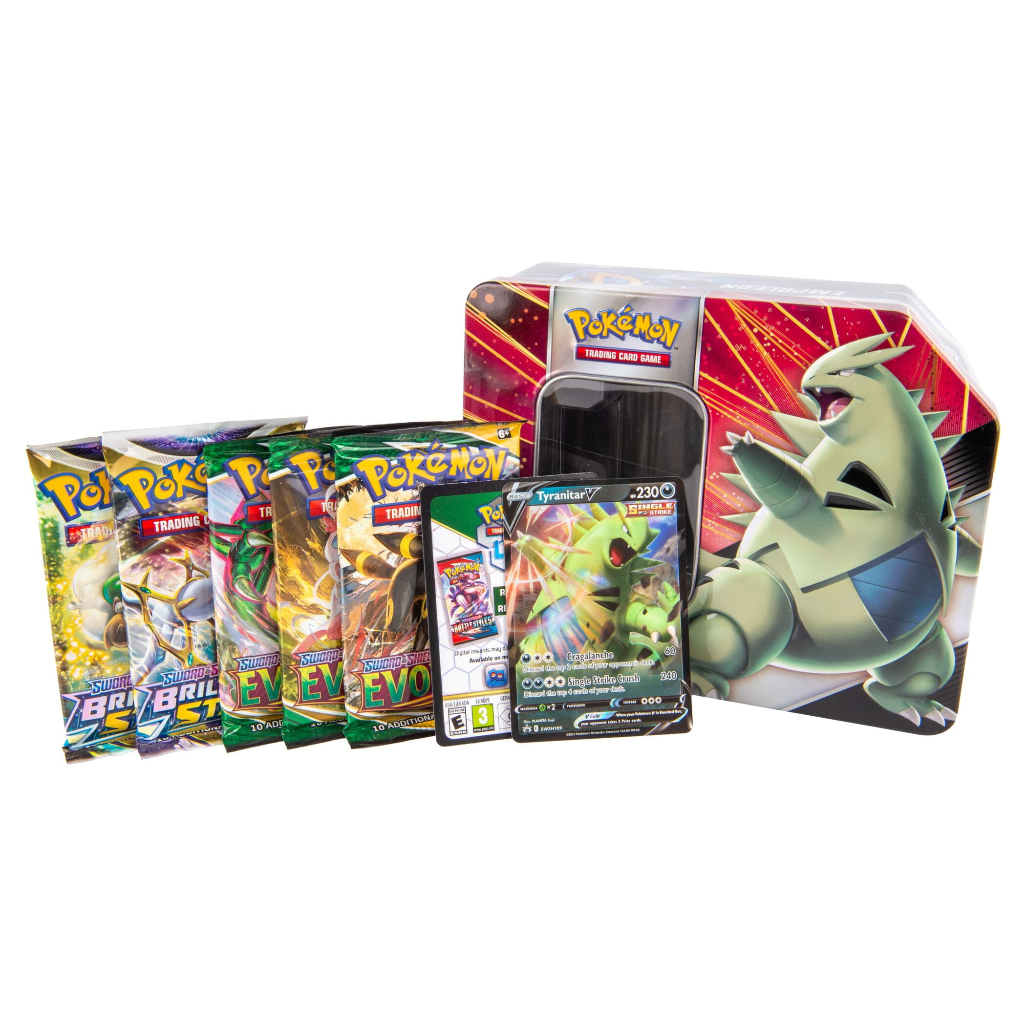 Pokemon Trading Card Games V Strikers Tin Tyranitar V