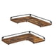 thumbnail image 1 of VASAGLE Estantes de Esquina en Forma de L, Juego de 2, Estantes Flotantes, Estantes de Pared, para Dormitorio, Salón, Cocina, Estilo Industrial, Marrón Rústico y Negro LLS831B01, 1 of 5