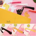 thumbnail image 2 of Mignon Chat Canard Ours Papier Règle avec Pompon Règle Droite Signet Animal Forme Outil de Mesure pour, 2 of 7