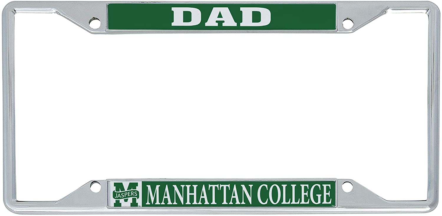 Manhattan College Jaspers NCAA Metal License Plate Frame For Front Back