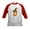 Red/White, variant on CafePress - Halloween Letter U Witch Monogram Kids Baseball Je - Kids Cotton Baseball Jersey, 3/4 Sleeve Shirt