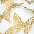 thumbnail image 4 of Safeglitz 3D Hollow Butterfly Wall Stickers, Cardboard Butterfly Wall Decor Stickers,3D Hollow Butterfly Wall Sticker Home Decor Gold, 4 of 4