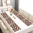 thumbnail image 2 of White Leopard Basketballs Pattern Summer Placemats Table Placemats Set Of 6-Linen Kitchen Washable Placemats Table Mats 11.8"x17.7"Non-Slip Heat Resistant, 2 of 5