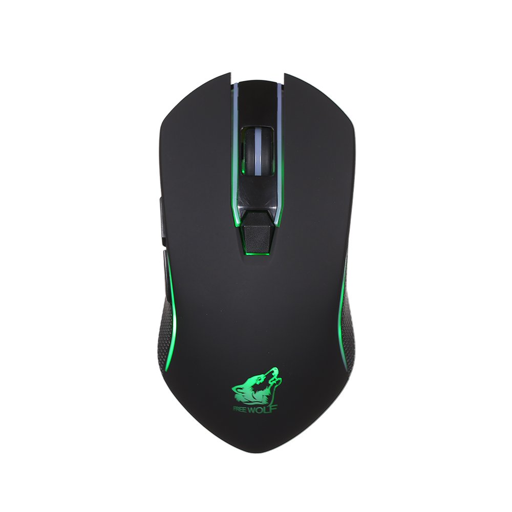 Free Wolf Wireless Gaming Mouse with 1600DPI Silent Gaming Mice of 3