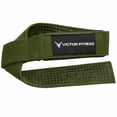 thumbnail image 4 of Victor Fitness 100% Top-Grain Leather Tapered Heavy-Duty Dual Prong Weightlifting Belt for Men and Women + 24" Padded Weightlifting Straps with X-Grip, 4 of 5