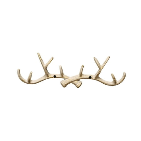 

Hanger Hook Antlers Vintage Strong Load-bearing Rustic Style Wall Mounted Animal Deer Horn Wall Hook for Hanging Household Products White