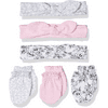Hudson Baby Unisex Cotton Headband and Scratch Mitten Set