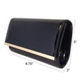 thumbnail image 4 of Faux Patent Leather Glossy Candy Clutch, 4 of 42