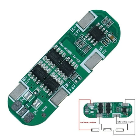

Fule BMS 3S 8A 11.1V 12.6V Lithium Battery Cell Charger Protection Board PCB Charging
