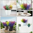 thumbnail image 6 of 8 Bundles Artificial Fake Lavender Faux Plastic Plants for Home Decor Wedding Kitchen Garden Patio Porch Window Table Centerpieces Indoor Outdoor Decorations (White), 6 of 6