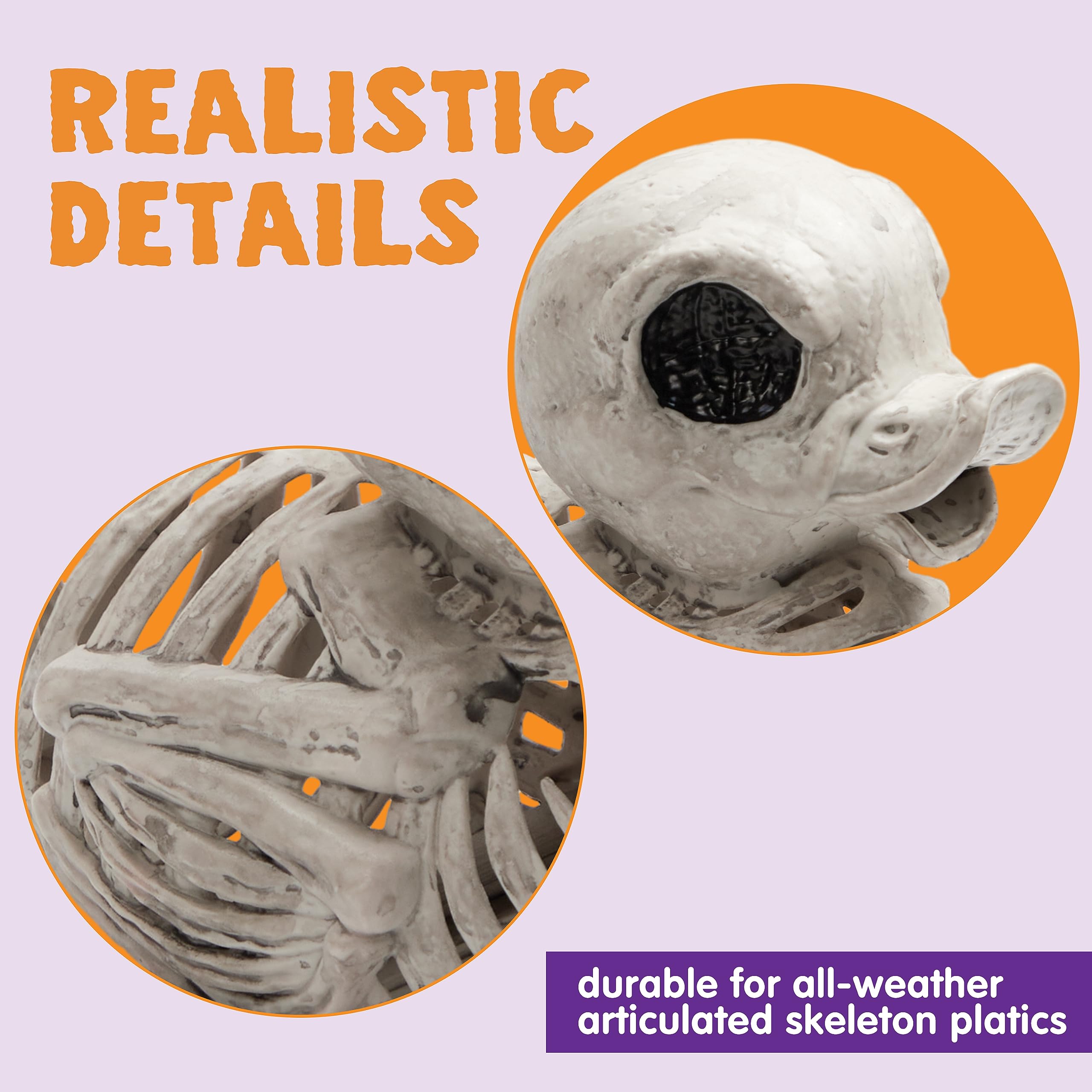 Joyfy Duck Skeleton Halloween Decoration 2-Pack photo 5