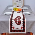 thumbnail image 3 of Chemin de Table en Coton et Lin pour la Saint-Valentin, Cœur d'Amour, Carreaux Rouge Buffalo, Antidérapant et Résistant à la Chaleur, pour Table de Cuisine Familiale, 16x72 Pouces, 3 of 7