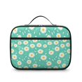 thumbnail image 2 of Daisy Pioneer Flower Green Pattern Insulated Lunch Bag Teens,Bento School Lunch Bag for Teens for Work,Picnic or Travel 10.6x7.7x4.3 Inches,12 Can Capacity, 2 of 6
