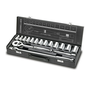 CHANNELLOCK 16pc 1/2" SAE Drive Socket Set