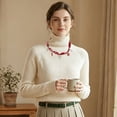 thumbnail image 4 of Unique Bargains 1 Pc Stylish Scarf Necklace with Charm Adjustable Tie Statement Choker for Women Red, 4 of 5