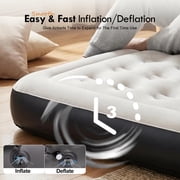 Honeydrill Twin Size 9 Air Mattress with Headboard, Air Couch Sofa Bed