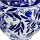 thumbnail image 3 of Jarrón Benzara, 23 cm, porcelana, azul y blanco, estampado persa, 3 of 5
