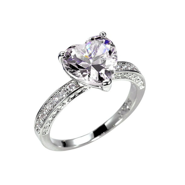 Beautiful heart rings best sale