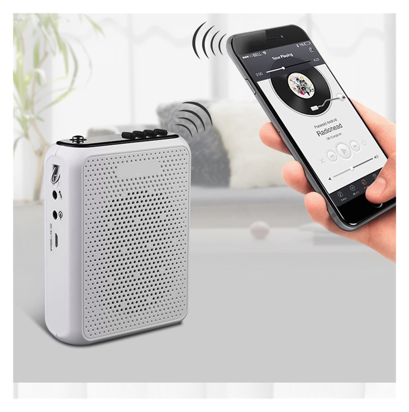 Wireless Portable Amplifier Wireless Loudspeaker Built-in Battery Teaching Tour Guide Propaganda Entertainment AUX ,Powerful Voice Amplifier