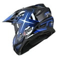 thumbnail image 6 of 1Storm Adult Motocross Helmet BMX MX ATV Dirt Bike Helmet Racing Style HF801; Sonic Blue, 6 of 6