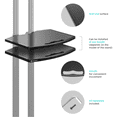 thumbnail image 3 of ONKRON Equipment Tray for Mobile TV Stand TV Cart TS1881 Height Adjustable Shelf Black (APT1881), 3 of 7